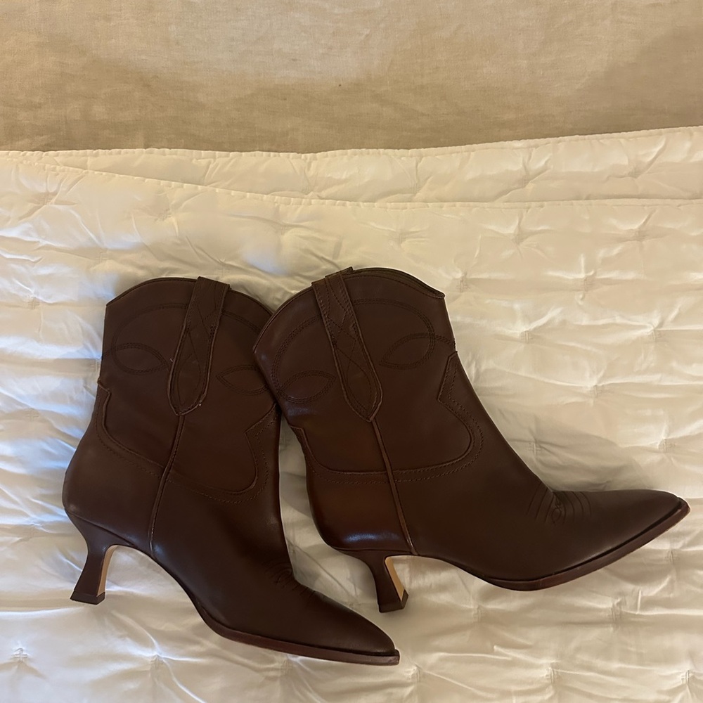 Angel Booties Chocolate Leather